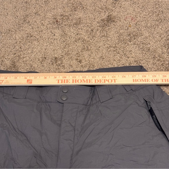 Columbia Snow Pants Mens XL Gray Lined Ski Outdoor Winter Bugaboo Omnitech Logo - Picture 11 of 15